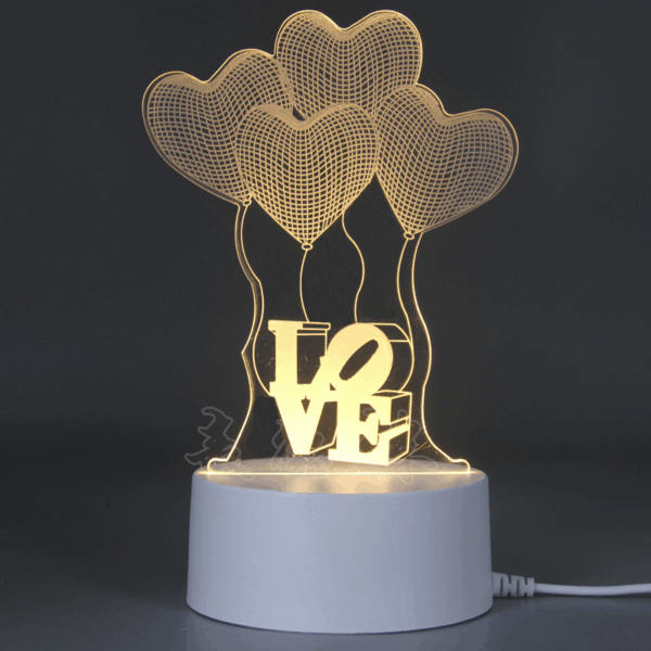 3D ночник - LOVE